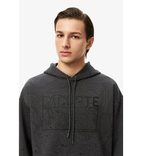 Lacoste Men's Oversize Fit Full Zip Hoodie Sweatshirt Erkek Ayarlanabilir Kapüşonlu Organik Pamuk Sweatshirt Siyah
