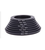 Step-Down Filtre Adaptör Seti 8 Adet (Siyah)