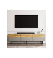 Sign Kapaklı Tv Ünitesi, Tv Sehpası - Metal Ayak (Gri)