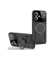 Newface Samsung Galaxy A05 Kılıf Joy Lens Standlı Kapak - Siyah