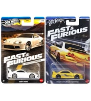 2 Araç Hot Wheels Fast & Furious Set - Nissan Skyline GT-R (BCNR33) & Brian O'Conner Toyota Supra (1/64)