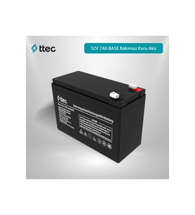 12v 7ah Base Bakımsız Kuru Akü