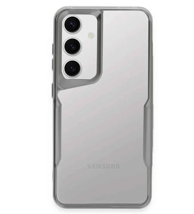 Galaxy S24 Kılıf Boyi Silikon Kapak - Gümüş