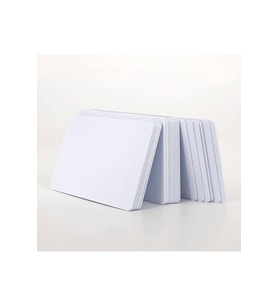 KARTSAN Pvc Plastik Boş Beyaz Kart 100 Adet