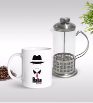 BK Gift Kişiye Özel Baba Godfather Tasarımlı Kupa & French Press Seti-11 (Model 1)