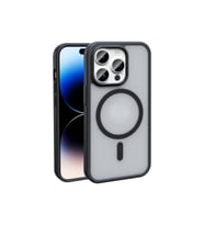 Apple iPhone 14 Pro Uyumlu Kılıf M-safe Şarj Özellikli Mat Arka Yüzey Zore Sio Kapak (Siyah)
