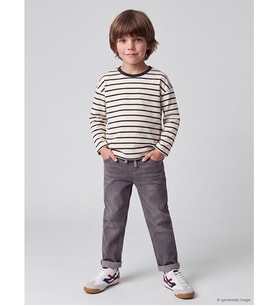 LCW Kids Gri Regular Fit Erkek Çocuk Jean Pantolon