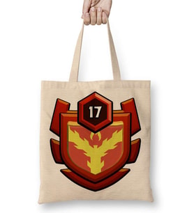 Clash Of Clans Royale Logo Bez Çanta Uzun Saplı