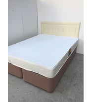 Baza-Başlık STANDART 13417 Deri başlık Metal Fırın Boya Soft Ort Yatak 150*200 (Sarı)