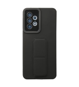 Samsung Galaxy A33 5g Kılıf Mega Standlı Silikon - Siyah