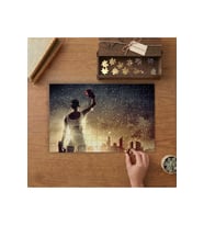 Boksör Kadın Tasarımı 240 parça Ahşap Puzzle Ahşap Kutuda MP00906