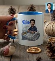 Kişiye Özel Karikatürlü Makine Mühendisi Kupa Bardak Mühendisler Günü Hediyesi