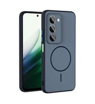 Coverzone Xiaomi Redmi 15 ?le Uyumlu Kamera Lens Korumal? K?l?f Magsafe Uyumlu Kablosuz ?arj �zellikli Tea Silikon Telefon K?l?f? Lacivert