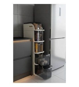 Piev Slim 5 Katlı Çekmeceli Tekerlekli Mutfak Ve Banyo Dolabı
