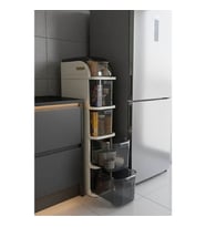 Piev Slim 5 Katlı Çekmeceli Tekerlekli Mutfak Ve Banyo Dolabı