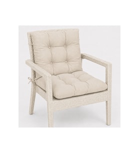 Sırtlıklı Sandalye Minderi 40x85 cm Boncuk Silikon Kalın Dolgulu Bağcıklı T