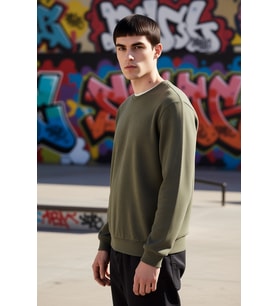 Erkek Bisiklet Yaka Standart Kol Regular Kalıp Sweatshirt Fonksiyonel Dayanıklı Kaliteli Şık