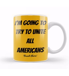 Barack Obama Quotes Art Gift   Vintage Retro Style Kupa Bardak Porselen