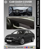 SKODA OCTAVIA A8 (2020-2024) Torpido Örtüsü Ön Göğüs Halı Torpido Koruma Tam Uyum Kaymaz UV Koruma