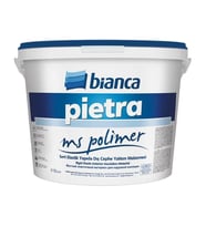 Bianca Pietra Ms Polimer Uv Dirençli Sert Elastik Dış Cephe Yalıtım Malzemesi 15 Lt Beyaz