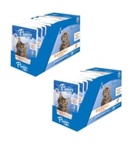 Plaisir Care 85Gr Pouch Hairball Control - Tüy yumağı Kontrol 24Adet Yaş Kedi Maması (Mavi)