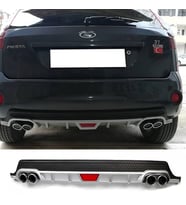 Ford Fiesta Mk5 Gri Difüzör Difizör Yuvarlak Egzoz Görünüm Kulaklı Tip