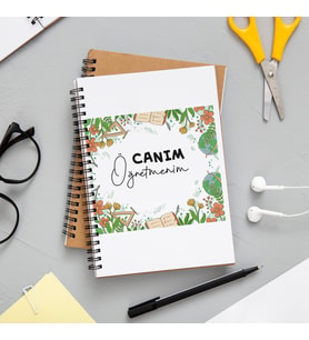 Canım Öğretmenim Öğretmenler Günü Tasarımlı Defter