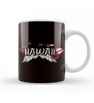Hawaii Hibiscus Island Ocean Summer Aloha Vacation Traveler Kupa Bardak Porselen