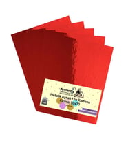 Kırmızı 50x70 Metalik Aynalı Fon Kartonu 5 Adet 1 Paket Artlantis Aynalı Metalik Fon Kartonu