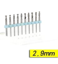 PCB Mikro Karbür CNC Matkap Ucu 10lu Set 2,90mm Tungsten 18 Shank
