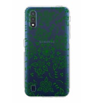 Samsung Galaxy A01  Kamera Korumalı Kapak Nostalji Desen Tasarımlı  Şeffaf Kılıf