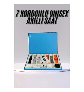 Mey İthalat® Akıllı Saat Unisex Akıllı Saat Çoklu Kordon Seçeneği Çelik Kordon Plastik Kordon