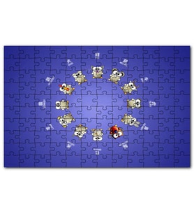 Cakapuzzle Ay Zodyağı ve Alternatif Burçlar Puzzle Yapboz MDF (Ahşap) (120 Parça)