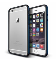 Verus iPhone 6 Plus/6S Plus ile Uyumlu Iron Bumper Kılıf Black Monaco Blue