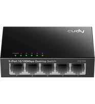 FS105 5-Port 10/100Mbps Metal Kasa Masaüstü Switch, Tak ve Çalıştır, Duvara Monte Edilebilir Tasarım, Fansız Sessiz Çalışma, Ev ve Ofis için Ethernet Çoklayıcı