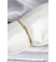 14K Gold Renk Kaplama Lazer Zincir Model CM Kadın Bileklik TJ-BB8125