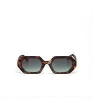 Okkia Andrea Altıgen Unisex Güneş GözlüğüHavana / Lens : Yeşil