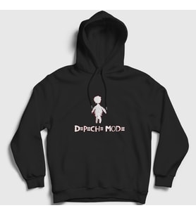 Presmono Unisex Siyah Angel Depeche Mode Kapüşonlu Sweatshirt 139718tt