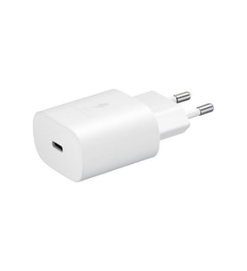 Samsung EP-TA800 Type-C 25W Hızlı Şarj Cihazı Kablosuz Adaptör Başlığı Beyaz