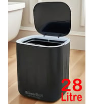 Greentech Sensörlü 28 Litre Çöp Kovası (Şarj Edilebilir Lityum Pilli) / GT-SC07S (Siyah)