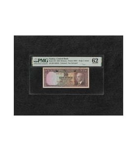 Pmg 62 Unc Çil Inönü Batan Gemi 50 Kuruş P 133 1930 S/n B3 2. Ems