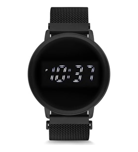 Spectrum Mıknatıslı Hasır Kordon Dijital Unisex Saat (Siyah)