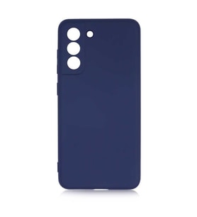 Samsung Galaxy S21 FE Kılıf Orj Lansman Serisi Pürüzsüz Esnek Kadife İç Kısım (Lacivert)