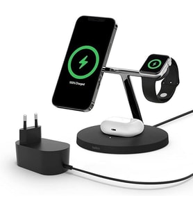 Belkin Boost Charge Pro WIZ009VF 3in1 Hızlı Kablosuz Şarj Aleti Teşhir
