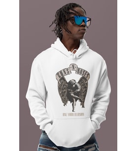 Guns In Roses Use Your Illusion Baskılı Unisex Oversize Rock Metal Müzik Grubu Hoodie