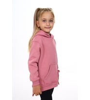Toontoy Kız Çocuk Nakışlı Sweatshirt (Gül Kurusu)