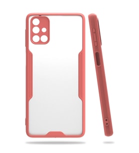 Samsung Galaxy M31s Kılıf Platin Silikon - Pembe