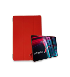 Apple İpad Mini 3 Kılıf Tablet Smart Kılıf - Kırmızı
