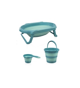 BabyJem Katlanır Banyo Küvet Seti 765 Turkuaz (Standart)