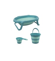 BabyJem Katlanır Banyo Küvet Seti 765 Turkuaz (Standart)